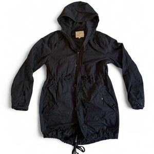 Cotton On Utility Supply Co. Black Parka Jacket with Hood, Size S